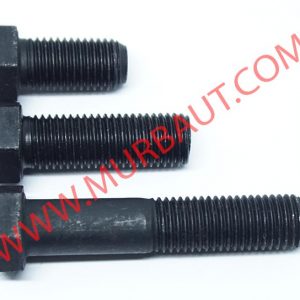 Baut Mur Hex Baja 8.8 Half Drat diameter 1/4 UNF Drat Halus