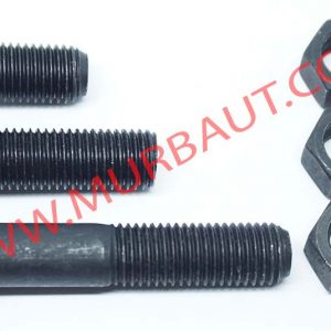 Baut Mur Hex Baja 8.8 Half Drat diameter 5/16 UNF Drat Halus