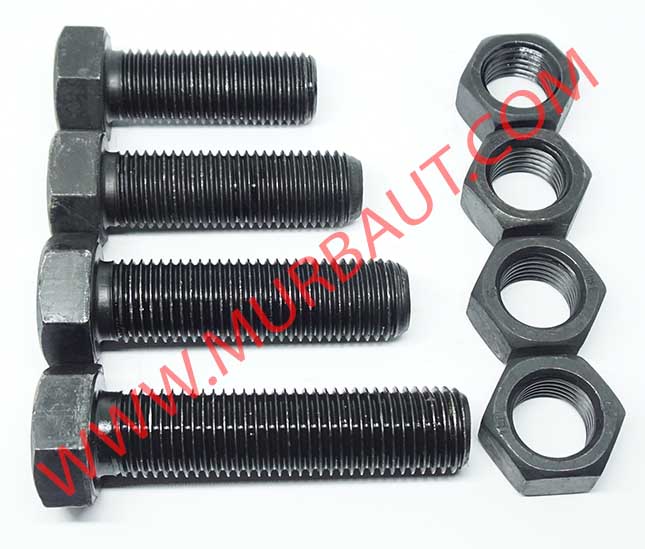 Baut Mur Hex Baja 8.8 Full diameter 22mm - A Baut Mur Hex Baja 8.8 Full Drat diameter 7/8 UNF Drat Halus