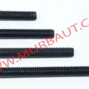 Baut Mur Hex Baja 8.8 Full Drat diameter 1/4 UNF Drat Halus