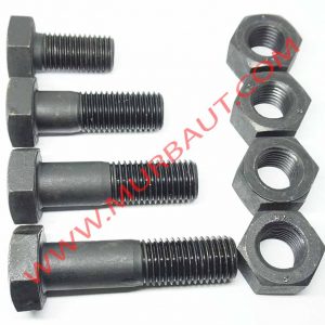 Baut Mur Hex Baja A325 diameter 1 1/8 inchi