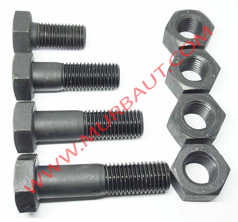 Baut Mur Hex Baja A325 diameter 1 1-8 inchi Baut Mur Hex Baja A325 diameter 1 1/8 inchi