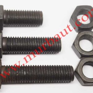 Baut Mur Hex Besi HItam 3/4 inchi UNC