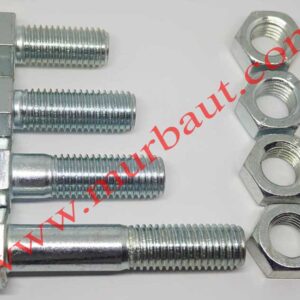 Baut Mur Hex Besi Galvanis 18mm