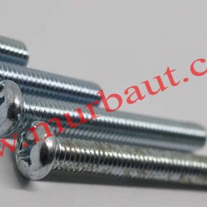Baut JP Besi Putih diameter 6mm