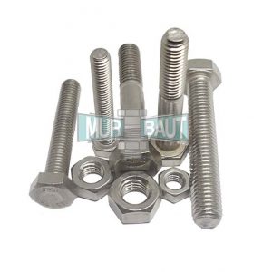baut mur hex stainless 316 inchi