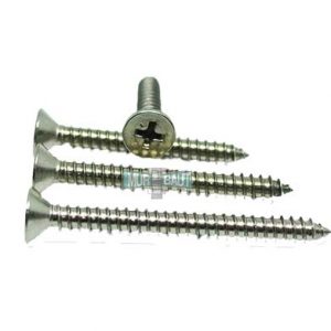 sekrup tapping stainless kepala rata FAB